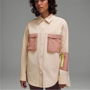 Lululemon Grid Fleece Hiking Overshirt Size 12